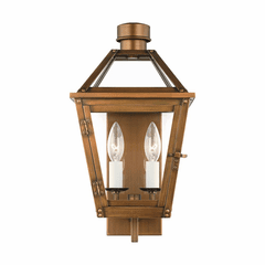 Chapman & Myers Hyannis 2-LT Sm Outdoor Wall Lantern - Natural Copper - CO1392NCP