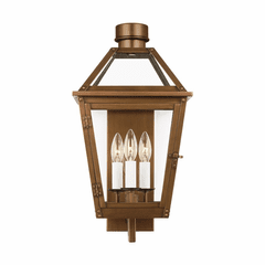 Chapman & Myers Hyannis 3-LT Med Outdoor Wall Lantern - Natural Copper - CO1383NCP