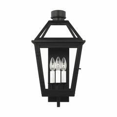 Chapman & Myers Hyannis 3-LT Med Outdoor Wall Lantern - Textured Black - CO1383TXB