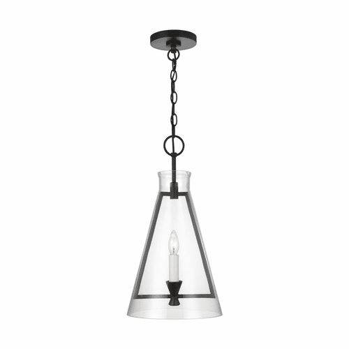 Chapman & Myers Keystone 1-LT Pendant - Aged Iron - CP1081AI