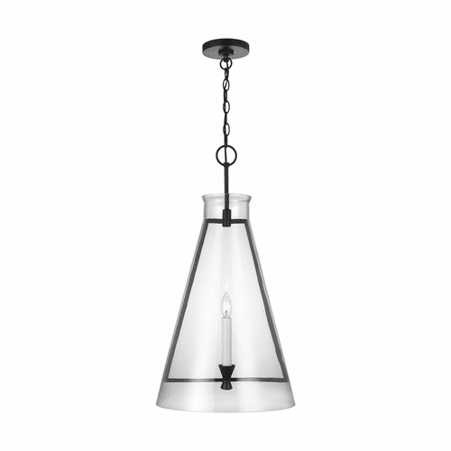 Chapman & Myers Keystone 1-LT Pendant - Aged Iron - CP1091AI