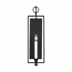 Chapman & Myers Keystone 1-LT Wall Sconce - Aged Iron - CW1021AI