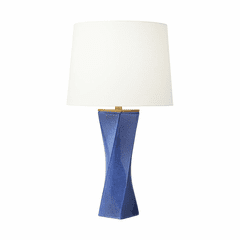 Chapman & Myers Lagos 1-LT Table Lamp - Frosted Blue - CT1211FRB1