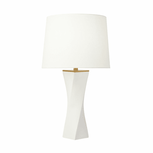 Chapman & Myers Lagos 1-LT Table Lamp - White Leather - CT1211WL1
