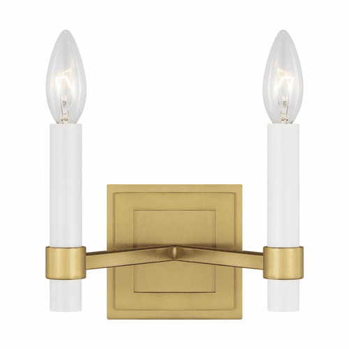 Chapman & Myers Marston 2-LT Wall Sconce - Burnished Brass - CW1222BBS