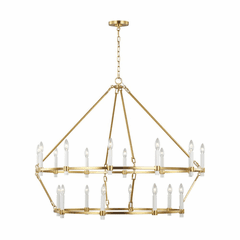 Chapman & Myers Marston 20LT 2 Tier Lg Chandelier - Burnished Brass - CC14420BBS