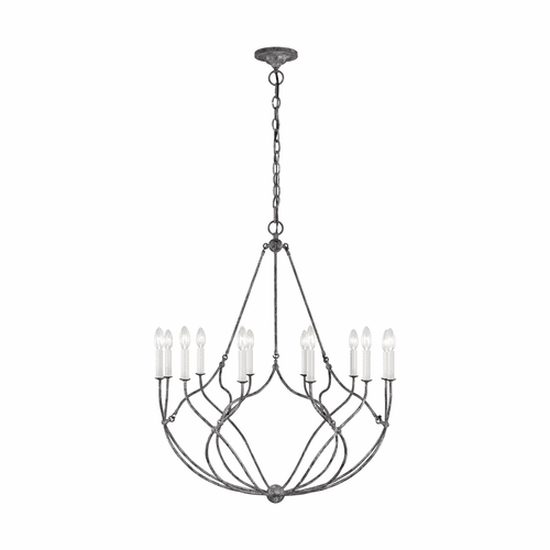 Chapman & Myers Richmond 12-LT Chandelier - Weathered Galvanized - CC11212WGV