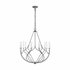 Chapman & Myers Richmond 12-LT Chandelier - Weathered Galvanized - CC11212WGV
