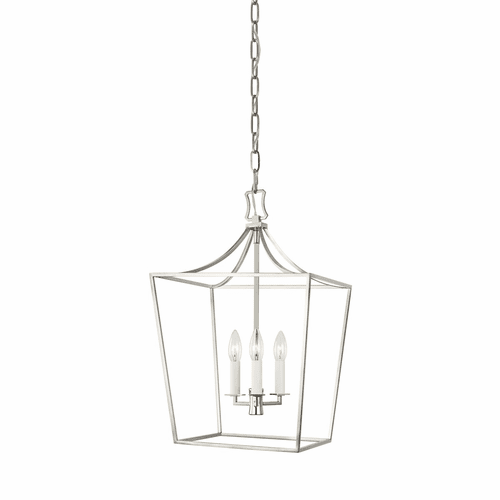Chapman & Myers Southold 3-LT Lantern - Polished Nickel - CC1003PN