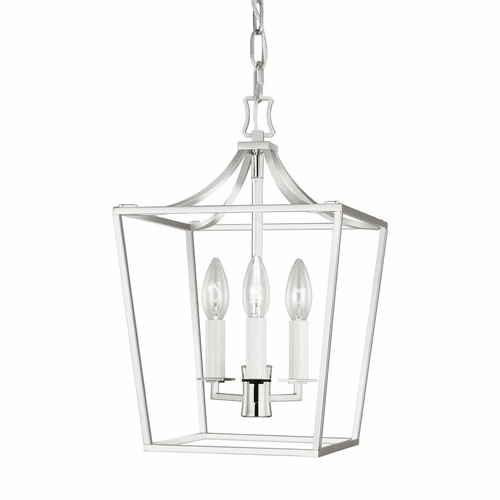 Chapman & Myers Southold 3-LT Mini Lantern - Polished Nickel - CC1433PN