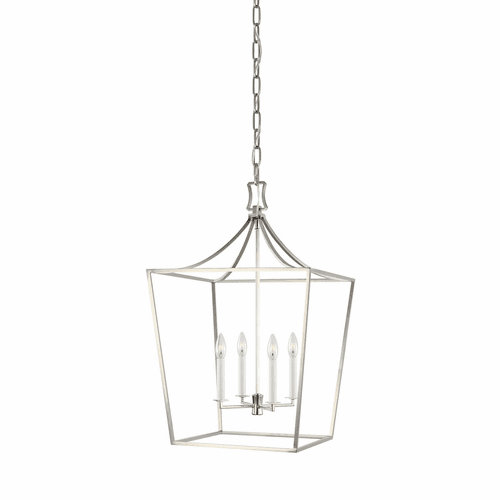 Chapman & Myers Southold 4-LT Lantern - Polished Nickel - CC1014PN