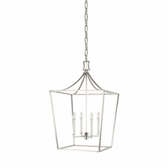Chapman & Myers Southold 4-LT Lantern - Polished Nickel - CC1014PN
