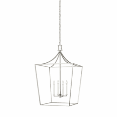 Chapman & Myers Southold 4-LT Lantern - Polished Nickel - CC1024PN