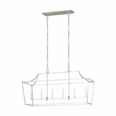 Chapman & Myers Southold 6-LT Linear Lantern - Polished Nickel - CC1036PN Chapman & Myers Southold 6-LT Linear Lantern - Polished Nickel - CC1036PN