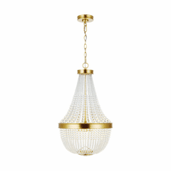 Chapman & Myers Summerhill 6-LT Small Chandelier - Burnished Brass - CC1476BBS Chapman & Myers Summerhill 6-LT Small Chandelier - Burnished Brass - CC1476BBS