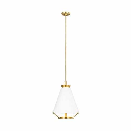 Chapman & Myers Ultra Light 1-LT Tall Pendant - Burnished Brass - CP1321BBS