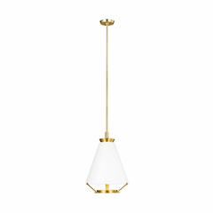 Chapman & Myers Ultra Light 1-LT Tall Pendant - Burnished Brass - CP1321BBS
