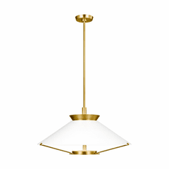 Chapman & Myers Ultra Light 1-LT Wide Pendant - Burnished Brass - CP1331BBS Chapman & Myers Ultra Light 1-LT Wide Pendant - Burnished Brass - CP1331BBS