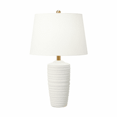 Chapman & Myers Waveland 1-LTTable Lamp - Porous White - CT1201PRW1