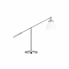 Chapman & Myers Wellfleet 1-LT Dome Desk Lamp - Matte White - CT1101MWTPN1