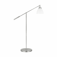 Chapman & Myers Wellfleet 1-LT Dome Floor Lamp - Matte White - CT1131MWTPN1