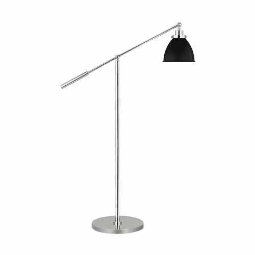 Chapman & Myers Wellfleet 1-LT Dome Floor Lamp - Midnight Black - CT1131MBKPN1