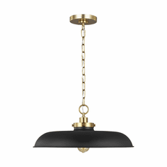 Chapman & Myers Wellfleet 1-LT Medium Pendant - Black - CP1231MBKBBS