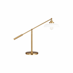 Chapman & Myers Wellfleet 1-LT Wide Desk Lamp - Matte White - CT1111MWTBBS1 Chapman & Myers Wellfleet 1-LT Wide Desk Lamp - Matte White - CT1111MWTBBS1