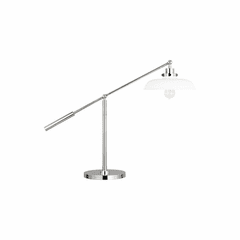Chapman & Myers Wellfleet 1-LT Wide Desk Lamp - Matte White - CT1111MWTPN1