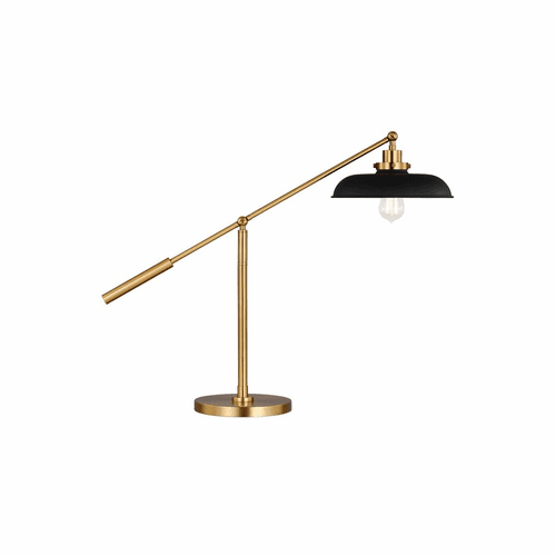 Chapman & Myers Wellfleet 1-LT Wide Desk Lamp - Midnight Black - CT1111MBKBBS1