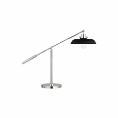 Chapman & Myers Wellfleet 1-LT Wide Desk Lamp - Midnight Black - CT1111MBKPN1