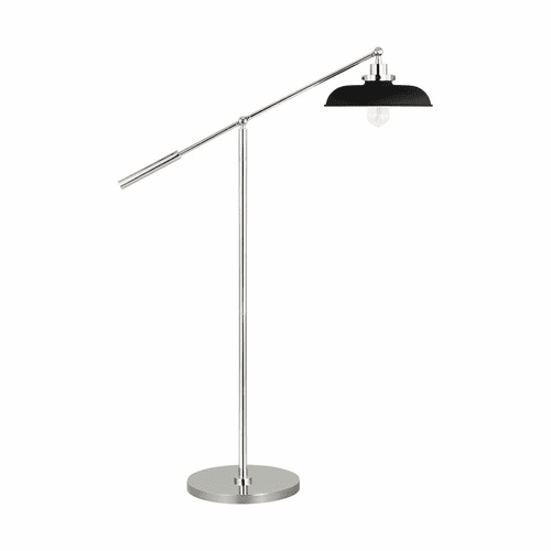 Chapman & Myers Wellfleet 1-LT Wide Floor Lamp - Midnight Black - CT1141MBKPN1
