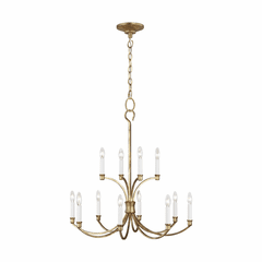 Chapman & Myers Westerly 12-LT Multi-Tier Chandelier - Antique Gild - CC10612ADB