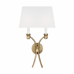Chapman & Myers Westerly 2-LT Wall Sconce - Antique Gild - CW1032ADB