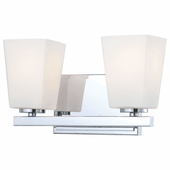 City Square 2-LT Bath Light - Chrome - 6542-77