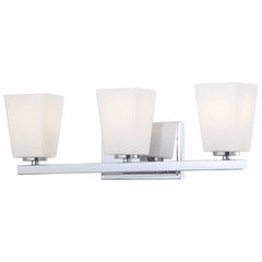 City Square 3-LT Bath Light - Chrome - 6543-77