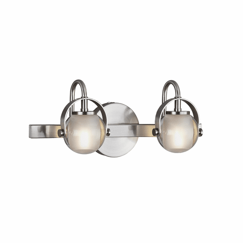 Conduit 2-Light Bath Bar - Brushed Nickel - FSN-8062-CLOP-NCKL