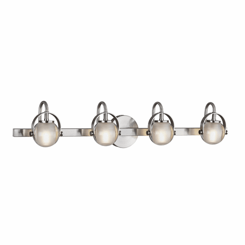 Conduit 4-Light Bath Bar - Brushed Nickel - FSN-8064-CLOP-NCKL