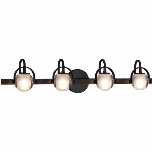 Conduit 4-Light Bath Bar - Matte Black - FSN-8064-CLOP-MBLK