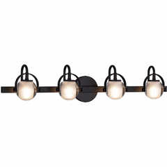 Conduit 4-Light Bath Bar - Matte Black - FSN-8064-CLOP-MBLK