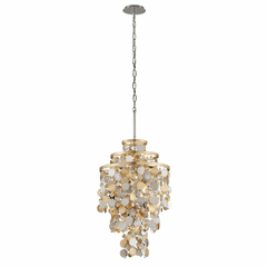 Corbett Ambrosia 5-LT Pendant - Gold Silver Leaf & Stainless - 215-45