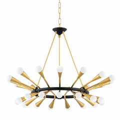 Corbett Aries 30-LT Chandelier - Vintage Polished Brass/Bronze - 401-30-VPB/BBR