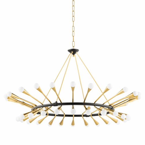 Corbett Aries 48-LT Chandelier - Vintage Polished Brass/Bronze - 401-48-VPB/BBR