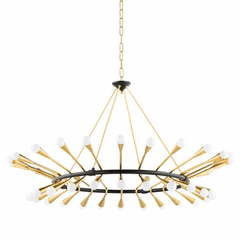Corbett Aries 48-LT Chandelier - Vintage Polished Brass/Bronze - 401-48-VPB/BBR
