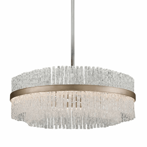 Corbett Chime 12-LT Pendant - Silver Leaf Polished Stainless - 204-48