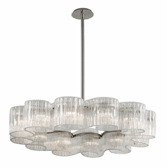 Corbett Circo 12-LT Pendant - Satin Silver Leaf - 240-412 Corbett Circo 12-LT Pendant - Satin Silver Leaf - 240-412