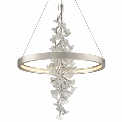 Corbett Jasmine 1-LT Pendant - Silver Leaf - 269-72
