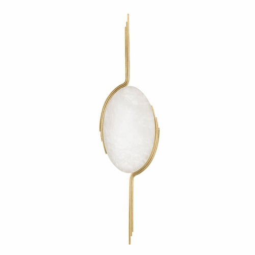 Corbett Lapis 1 Light Wall Sconce - Vintage Brass - 336-01-VB