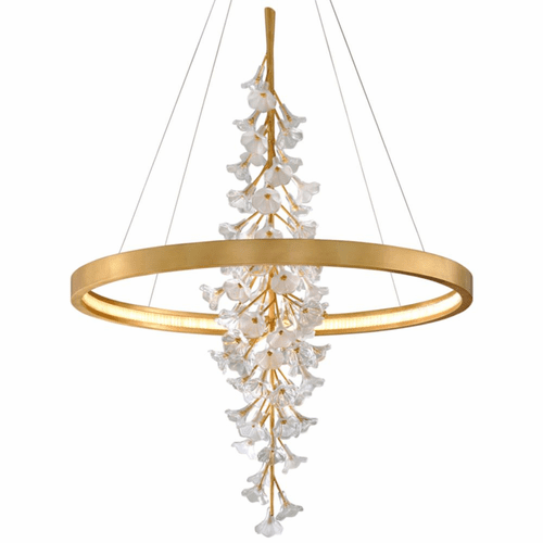 Corbett Lighting Jasmine 1-LT Pendant - Gold Leaf - 268-73