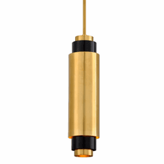 Corbett Lighting Sidcup 1-LT Pendant - Vintage Brass Bronze Accents - 303-42